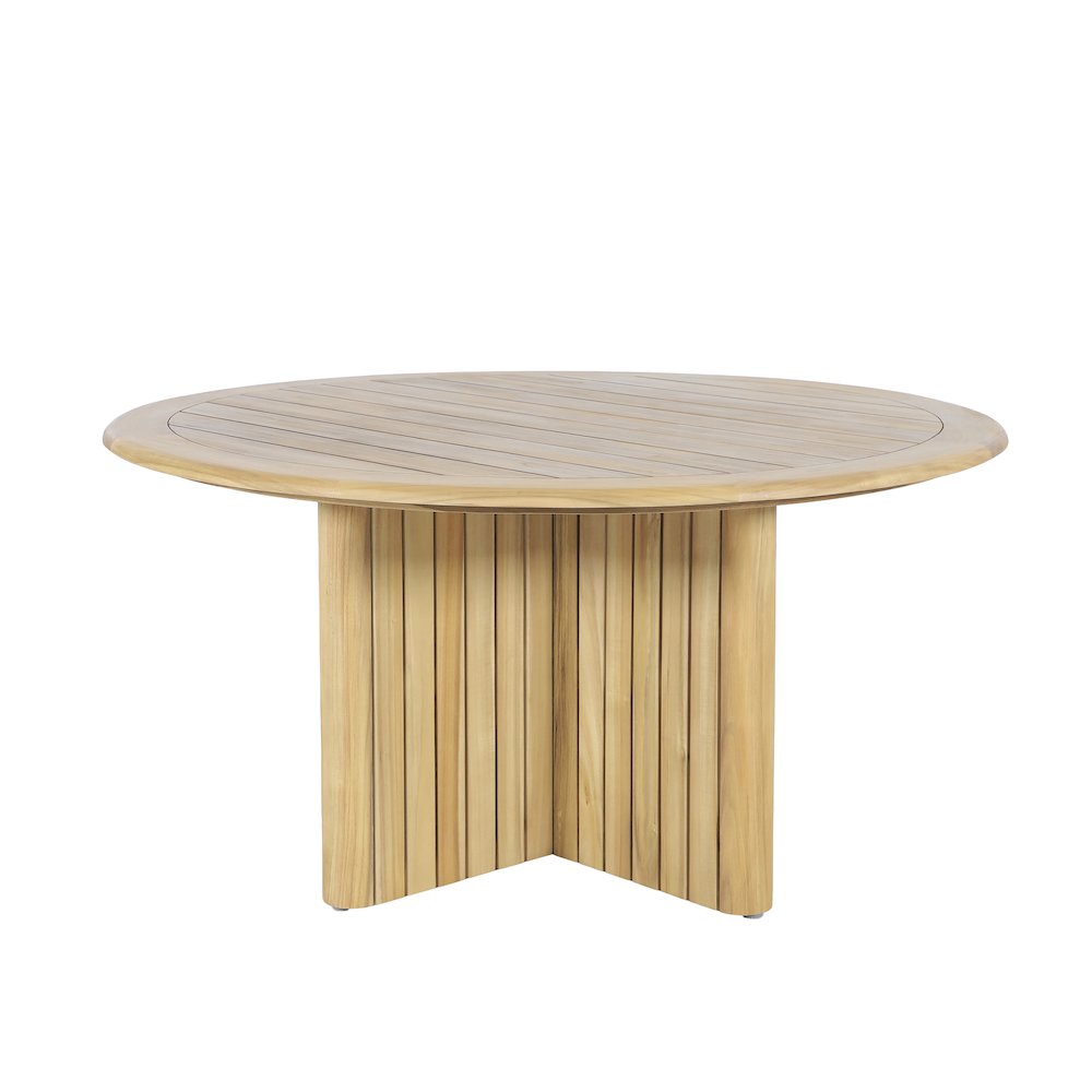 Sedona 5-Piece Wood Outdoor Dining Set in Natural. Picture 4