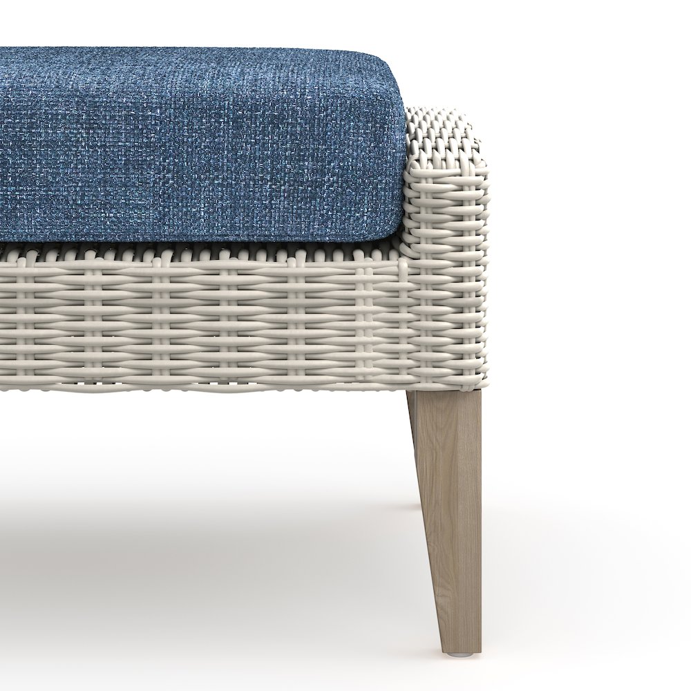 Carezza 5-Piece Wood Patio Conversation Set, Blue. Picture 9