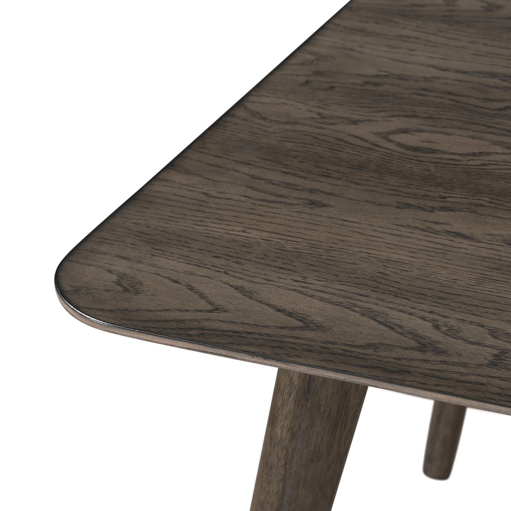 Rex 7-Piece Wood Rectangle Dining Set, Walnut. Picture 7