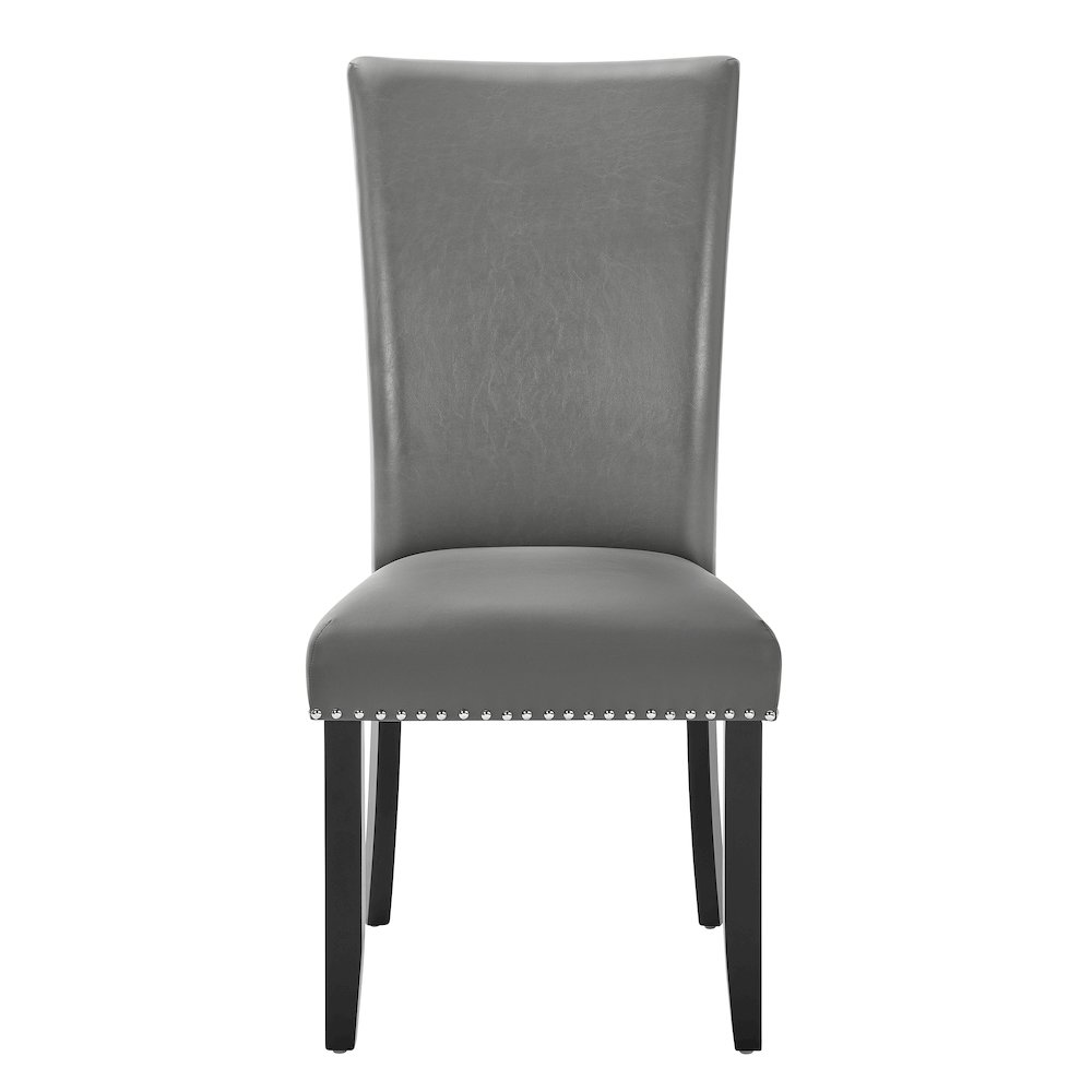 Lyra 7-Piece Wood Dining Table Set, Gray. Picture 10