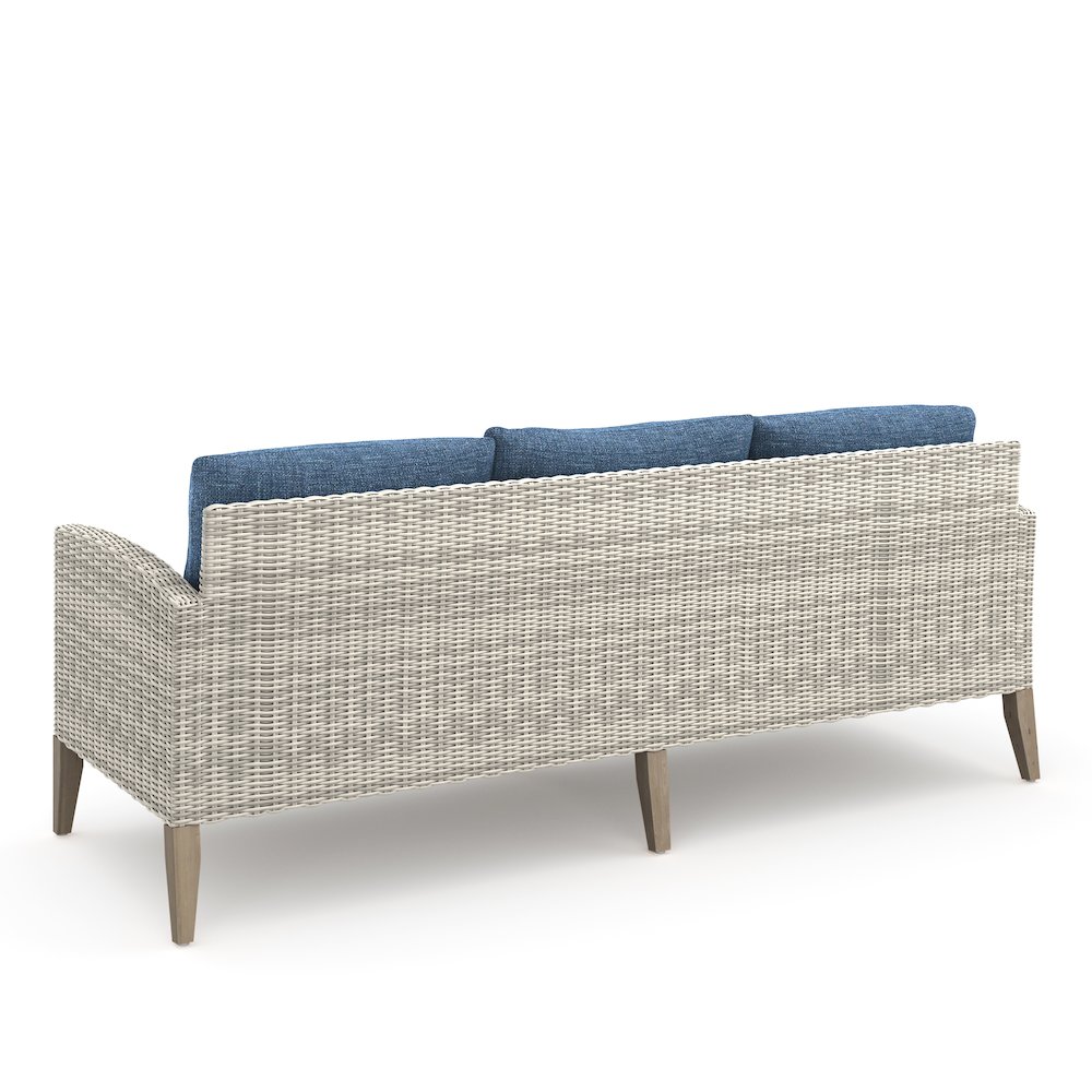 Carezza 5-Piece Wood Patio Conversation Set, Blue. Picture 12