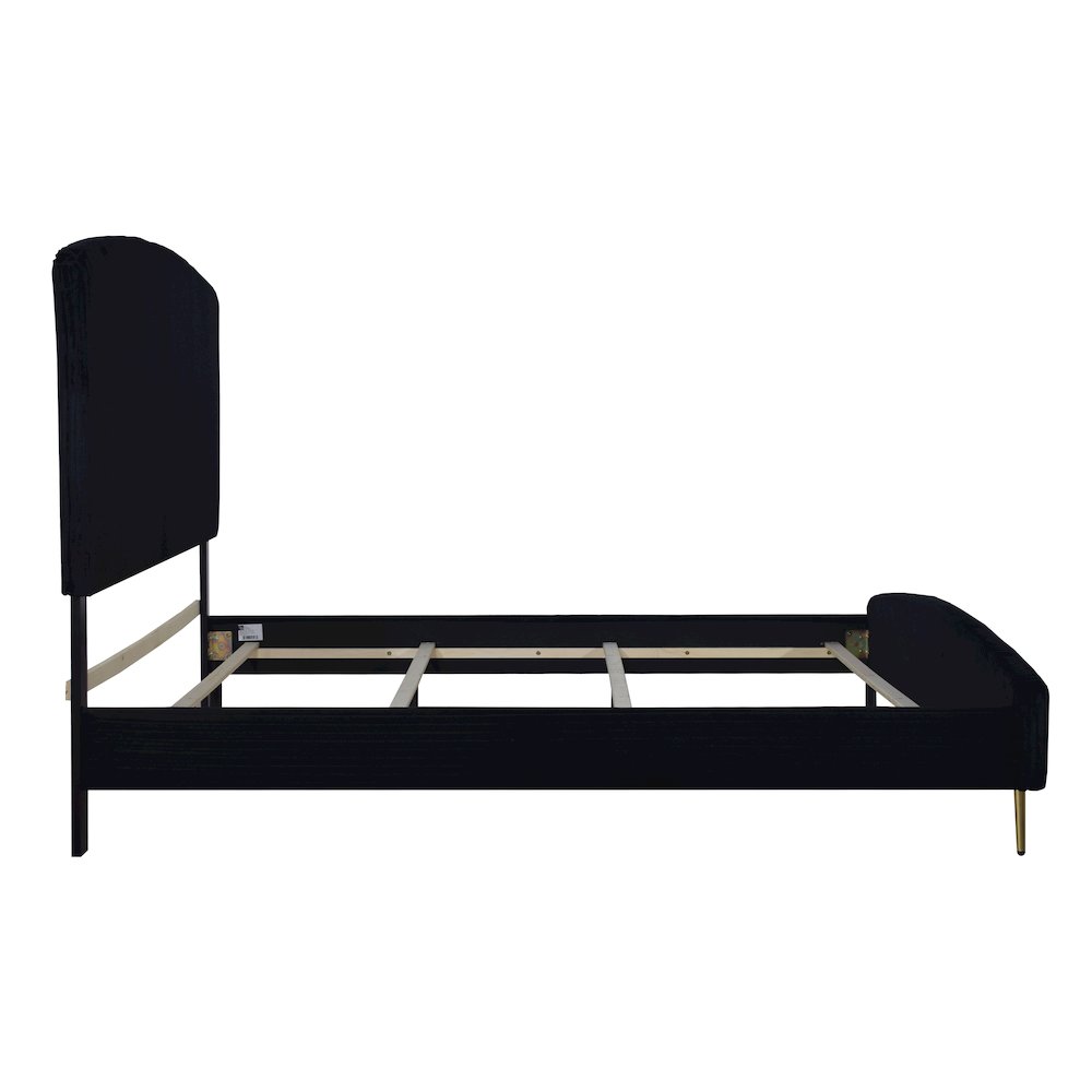 Kailani Wood California King Bed, Black. Picture 8