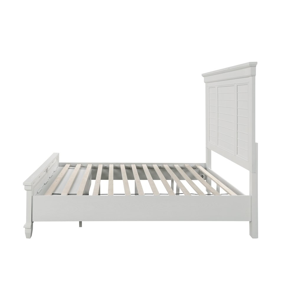 Jamestown Wood California King Storage Bed, White. Picture 4
