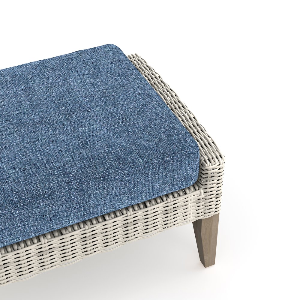 Carezza 5-Piece Wood Patio Conversation Set, Blue. Picture 10