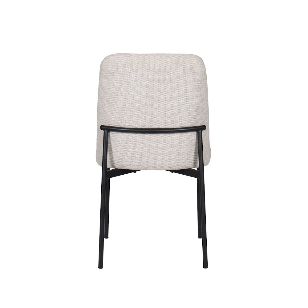 New Classic Furniture Erik Fabric Upholstered Dining Chair in Beige (Set of 6). Picture 6