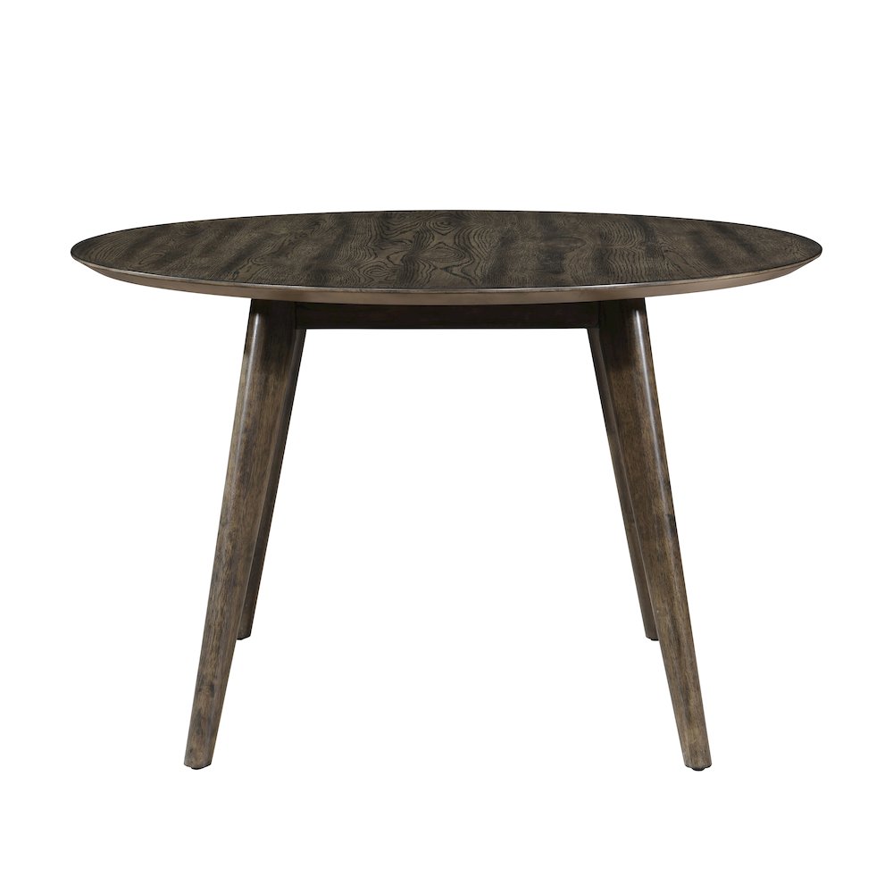 Rex 48" Wood Round Dining Table, Walnut. Picture 1