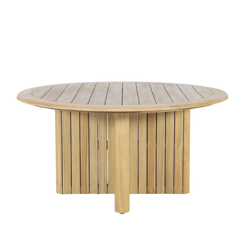 Sedona 5-Piece Wood Outdoor Dining Set in Natural. Picture 5