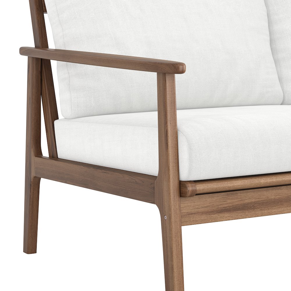 Ashton Wood/Fabric Patio Sofa in Natural. Picture 6