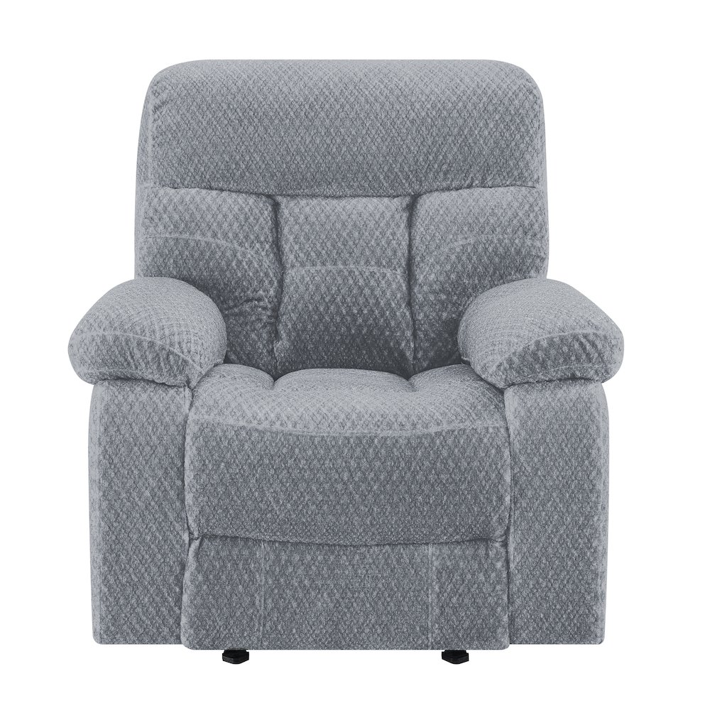 Bravo 3-Piece Fabric Power Living Room Set, Stone Gray. Picture 2