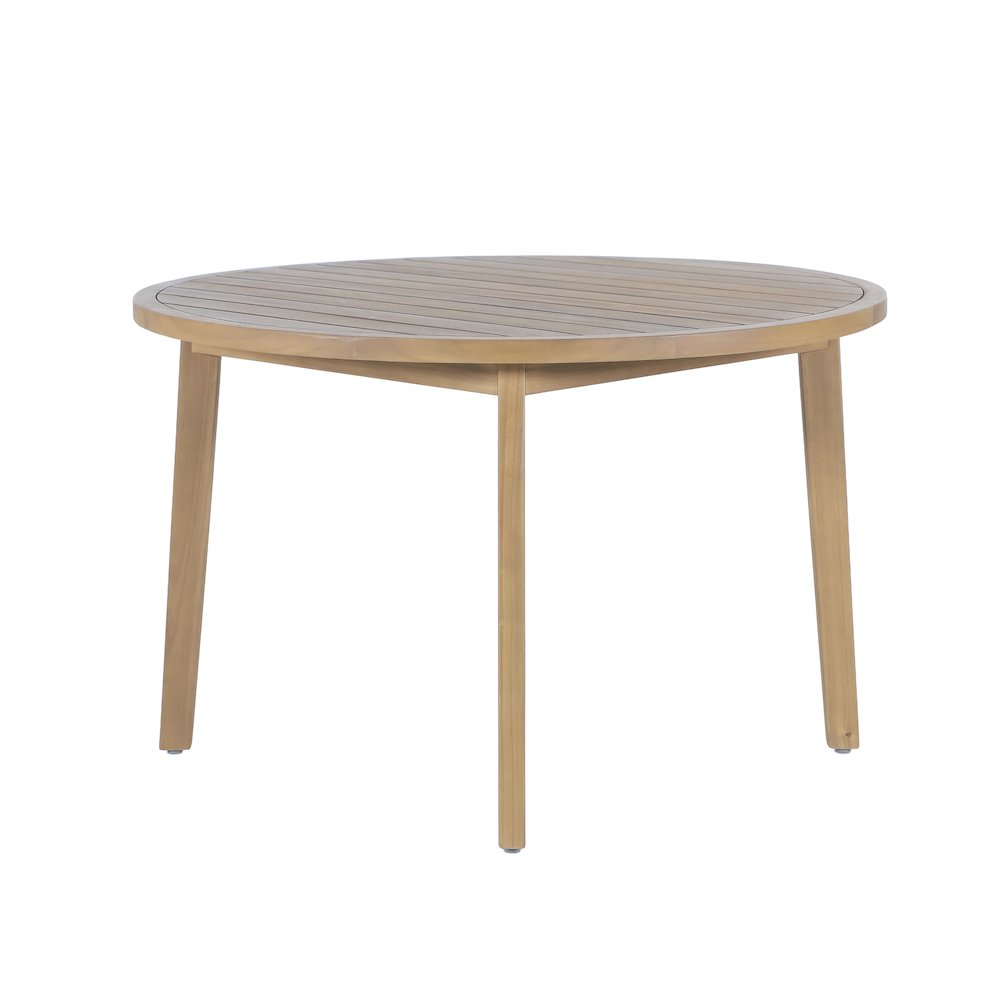 Arden 5-Piece Wood Outdoor Dining Set in Natural. Picture 5