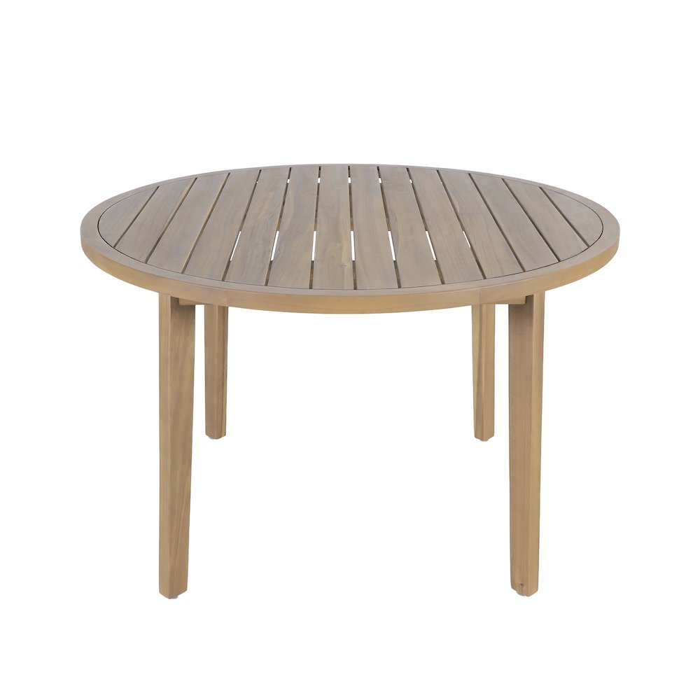 Arden 5-Piece Wood Outdoor Dining Set in Natural. Picture 6