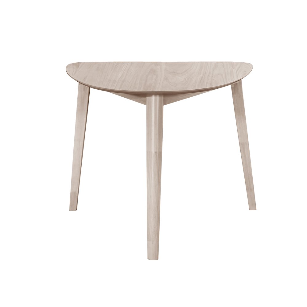 Oscar 3-piece Wood Dining Set, White Ash. Picture 3