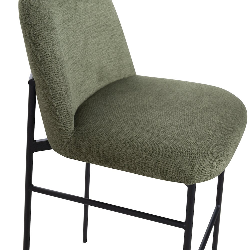 New Classic Furniture Erik Fabric Upholstered Bar Stool in Green (Set of 6). Picture 7