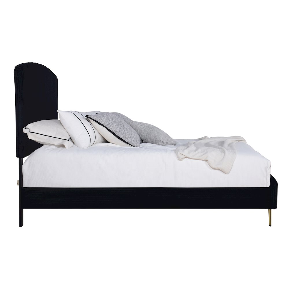 Kailani Wood California King Bed, Black. Picture 7