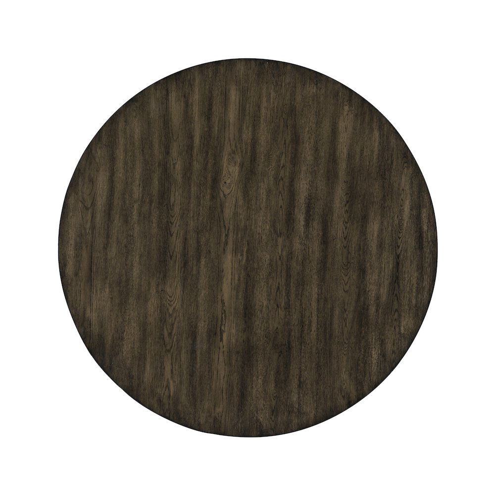 Rex 48" Wood Round Dining Table, Walnut. Picture 2