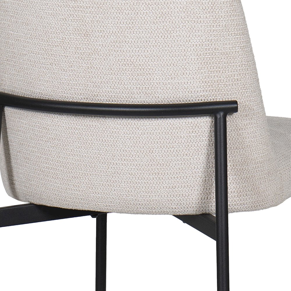 New Classic Furniture Erik Fabric Upholstered Dining Chair in Beige (Set of 6). Picture 7