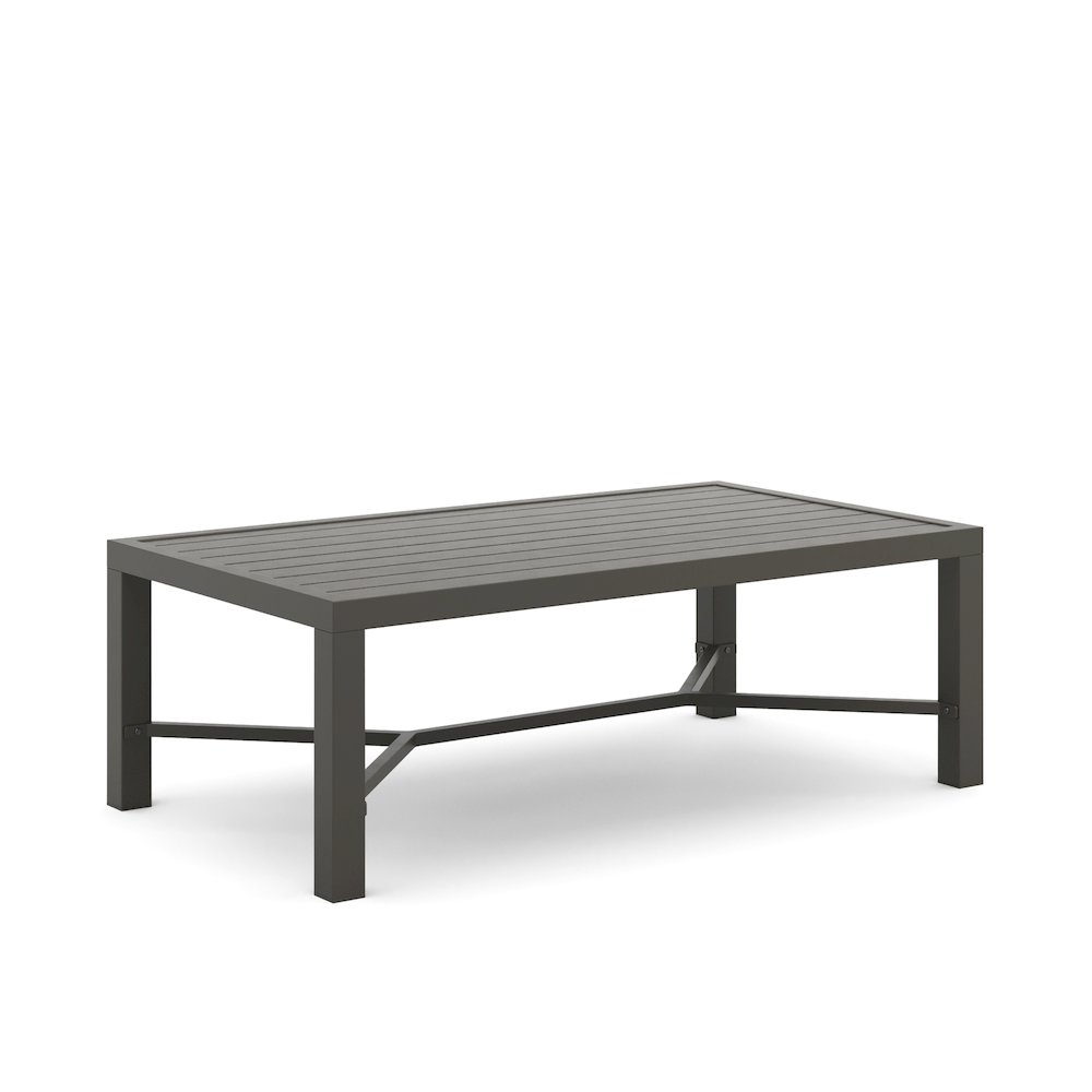 Skye 2 Pc Sofa And Slat Top Coffee Table Set-Gray. Picture 5