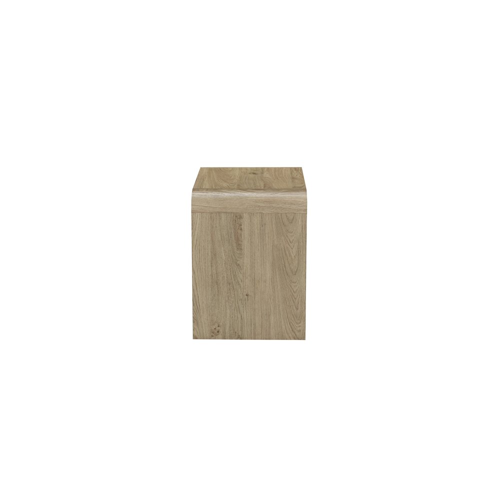 Mara 15.7 in Natural Rectangular Wood End Table (Set of 2). Picture 6