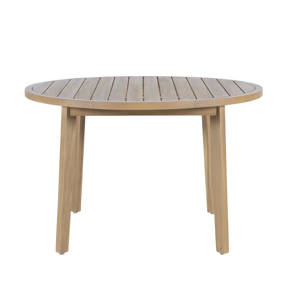 Arden 5-Piece Wood Outdoor Dining Set in Natural. Picture 4