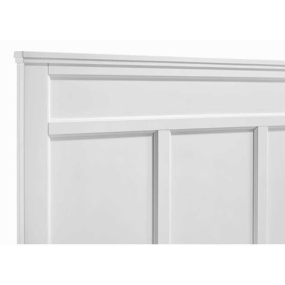 Furniture Andover Traditional Full Size Wood Bed in White. Picture 4