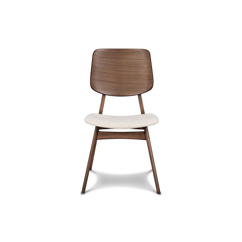 Furniture Oscar Solid Wood Dining Chair in Walnut (Set of 2). Picture 3