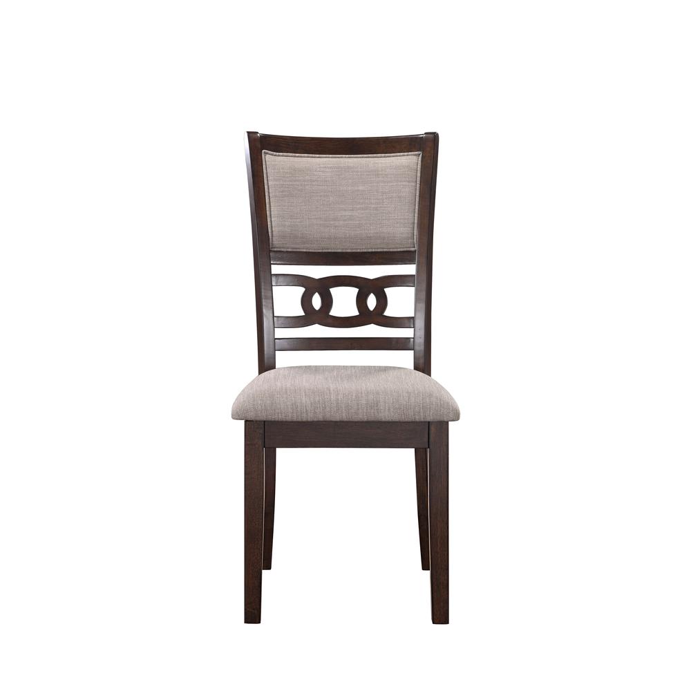 Gia 5-Piece 60" Wood Rectangular Dining Set with 4 Chairs in Cherry. Picture 2