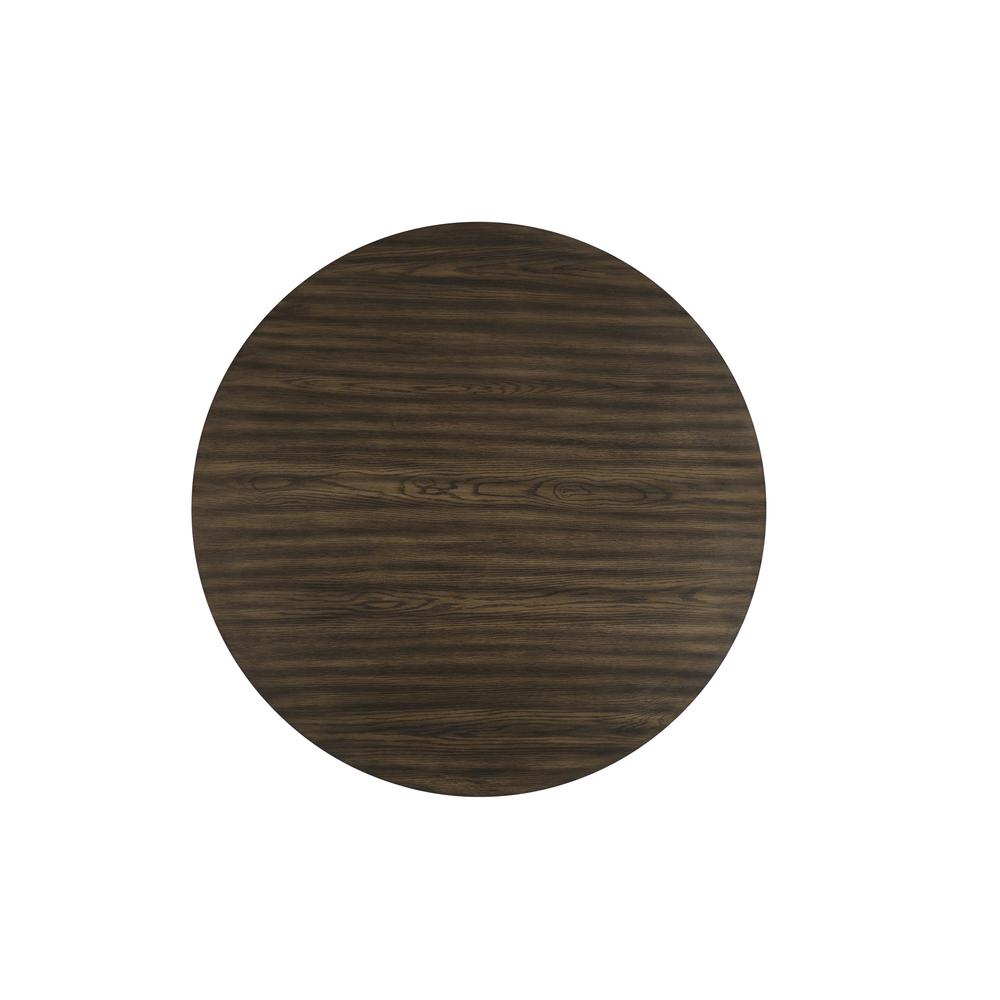 Cityscape Round Dining Table-Walnut. Picture 3
