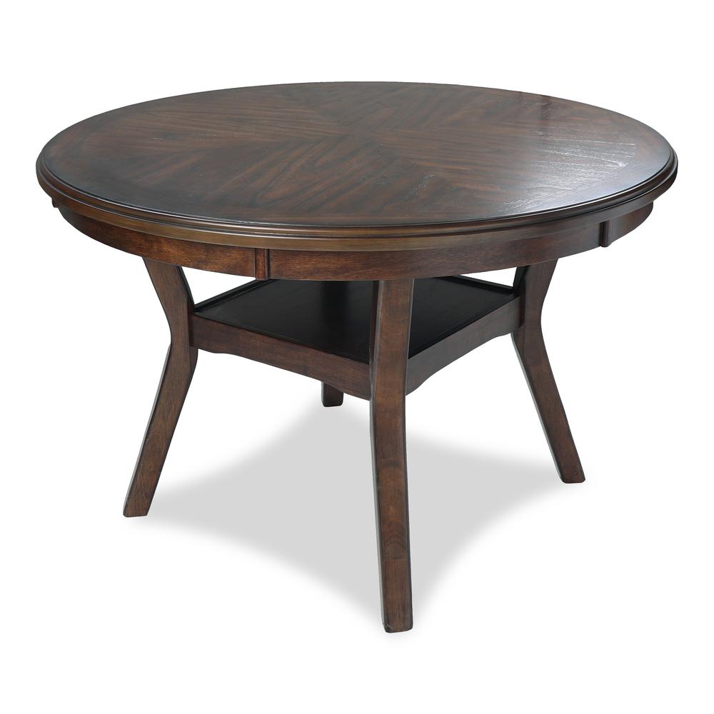 Furniture Mitchell 5-Piece Transitional Wood Dining Set in Cherry. Picture 4