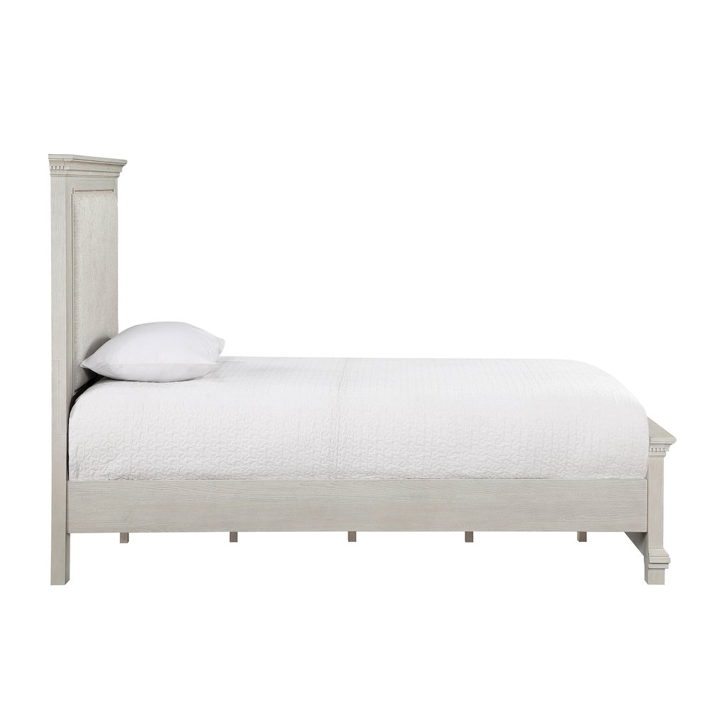 Silver Sands Wood Twin Size Panel Bed in Gray. Picture 4