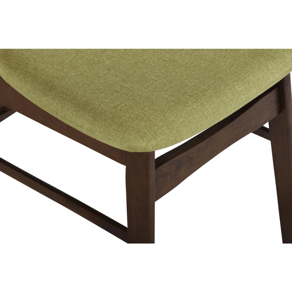 Furniture Morocco Dining Chair with Cushion- Set of 2- Green. Picture 6