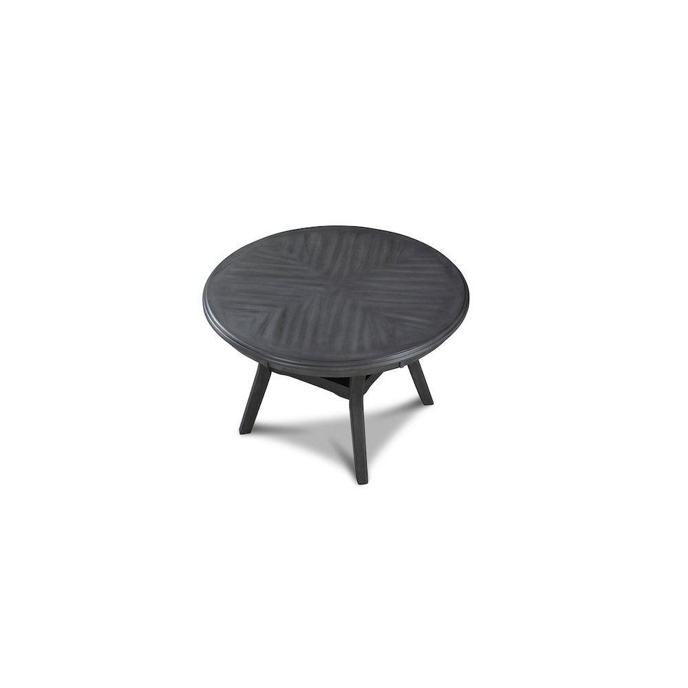 Gia 5-Piece 47" Wood Round Dining Set, Gray. Picture 6