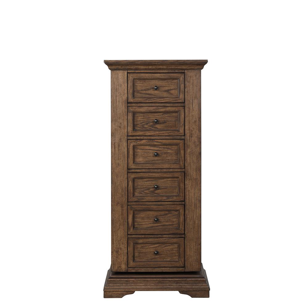Furniture Mar Vista Solid Wood Swivel Lingerie Chest in Walnut. Picture 2
