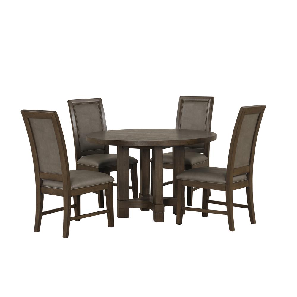 Cityscape Round Dining Table-Walnut. Picture 6