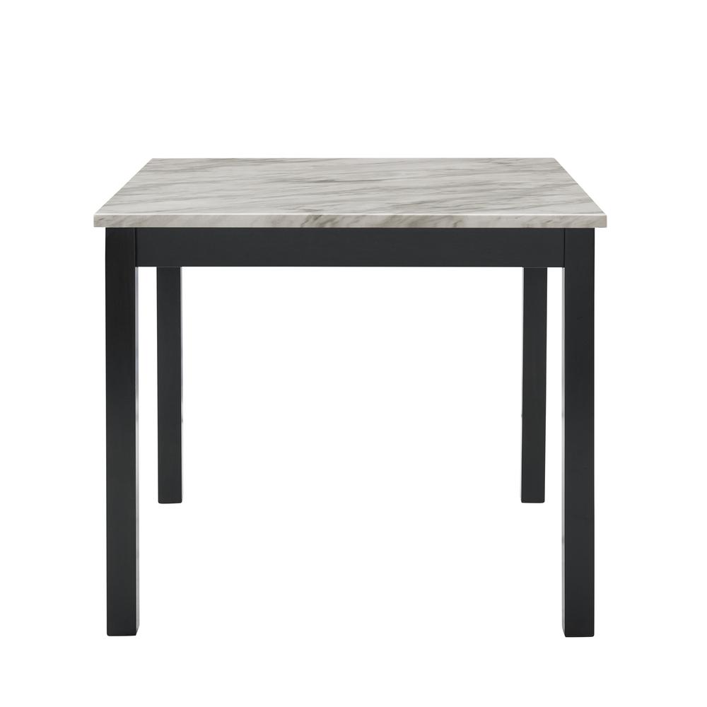 Furniture Celeste 5-Piece Faux Marble & Wood Counter Set in Black. Picture 5