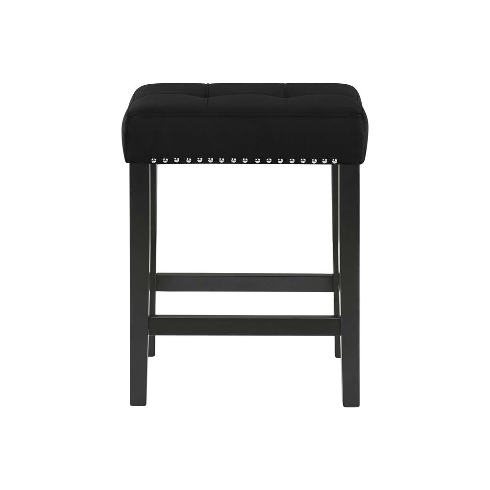 Furniture Celeste 4-Piece Faux Marble & Wood Bar Set in Black. Picture 12