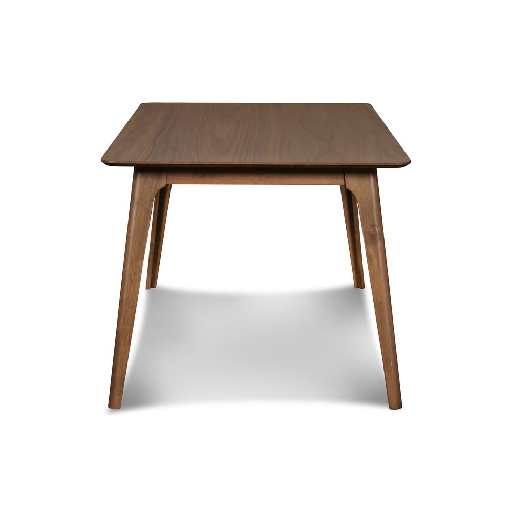 Furniture Oscar 59" Solid Wood Retangular Dining Table in Walnut. Picture 3