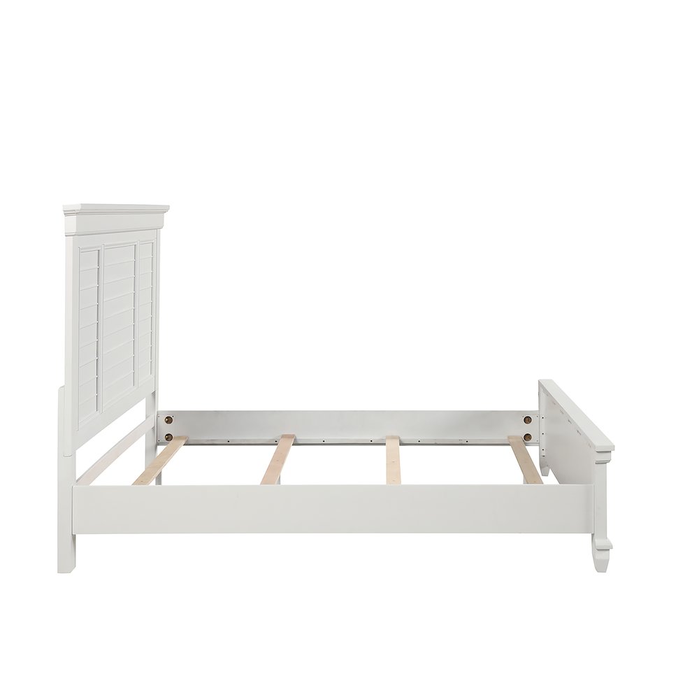Jamestown Wood Queen Bed, White. Picture 3