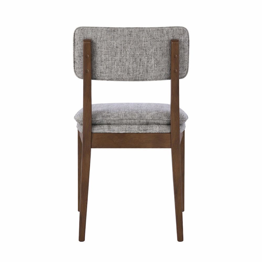 Miller 5-Pc Wood Square Dining Set w Side Chairs in Walnut. Picture 8