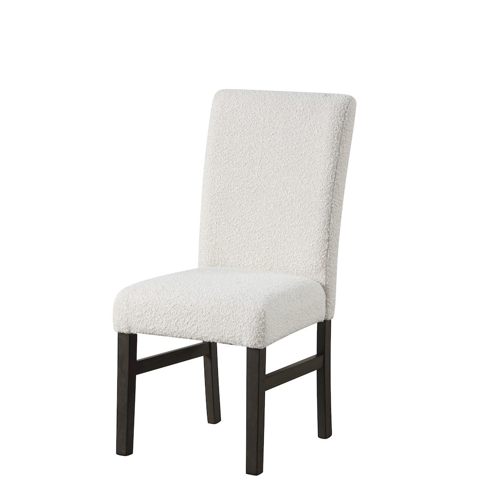 High Line Upholstered Dining Chair (Set of 2), White. Picture 3