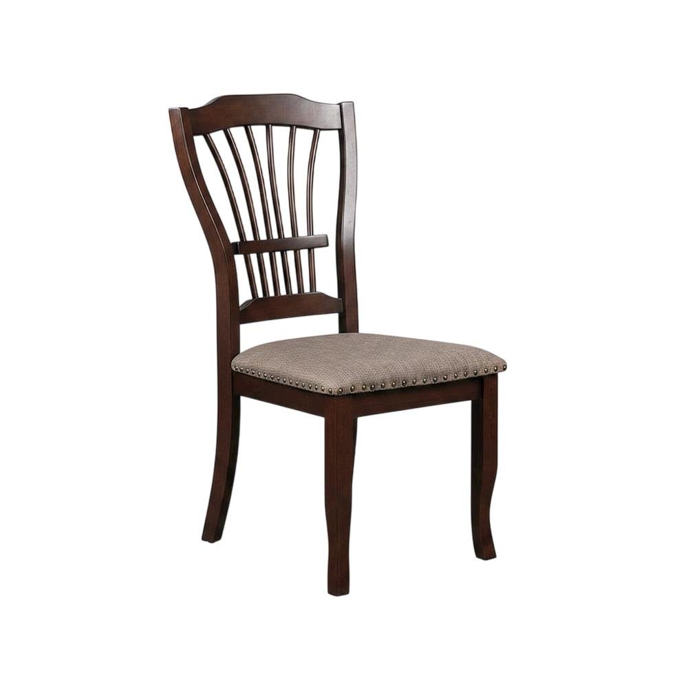Solid Wood Dining Chairs for Kitchen and Dining Room, Espresso, Set of 2. Picture 3