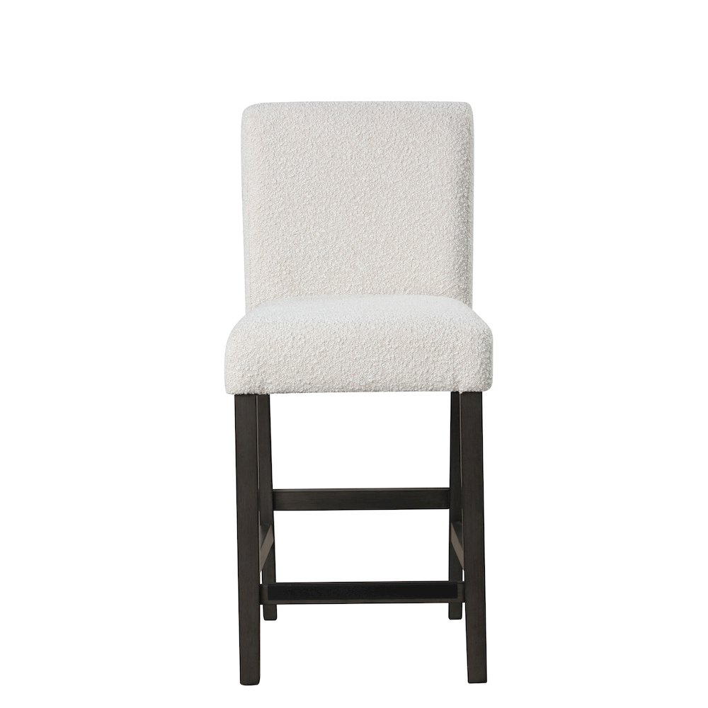 High Line Upholstered Counter Chair (Set of 2), White. Picture 4