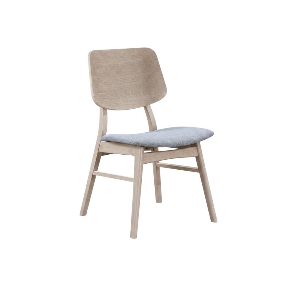 Solid Wood Upholstered Dining Chairs for Kitchen and Dining Room, Gray, Set of 4. Picture 3