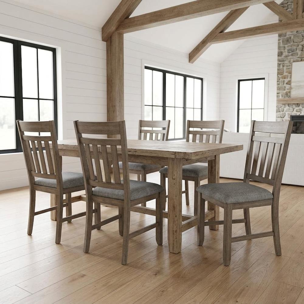 Solid Wood Dining Chairs, 300 lb Capacity, Walnut, Set of 4. Picture 4
