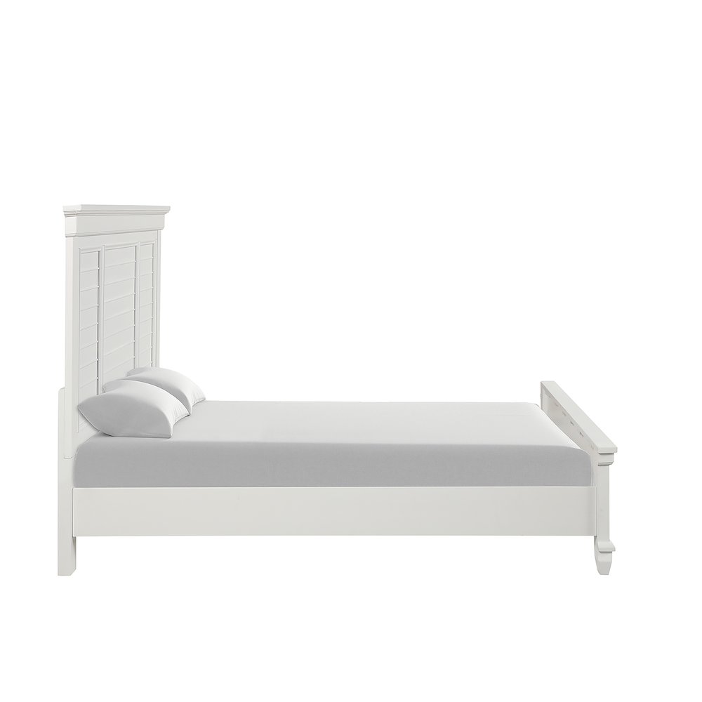 Jamestown Wood Queen Bed, White. Picture 4