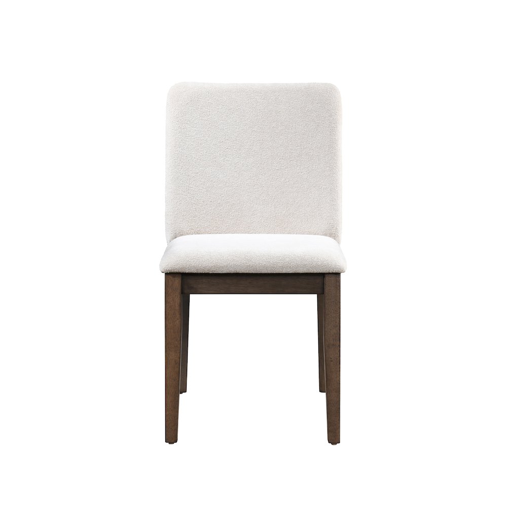 Kody Fabric Upholstered Dining Chair in Beige (Set of 2). Picture 3