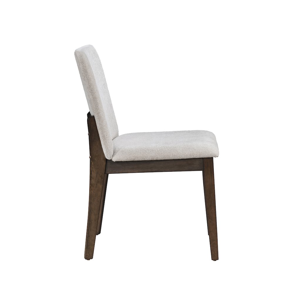 Kody Fabric Upholstered Dining Chair in Beige (Set of 2). Picture 4