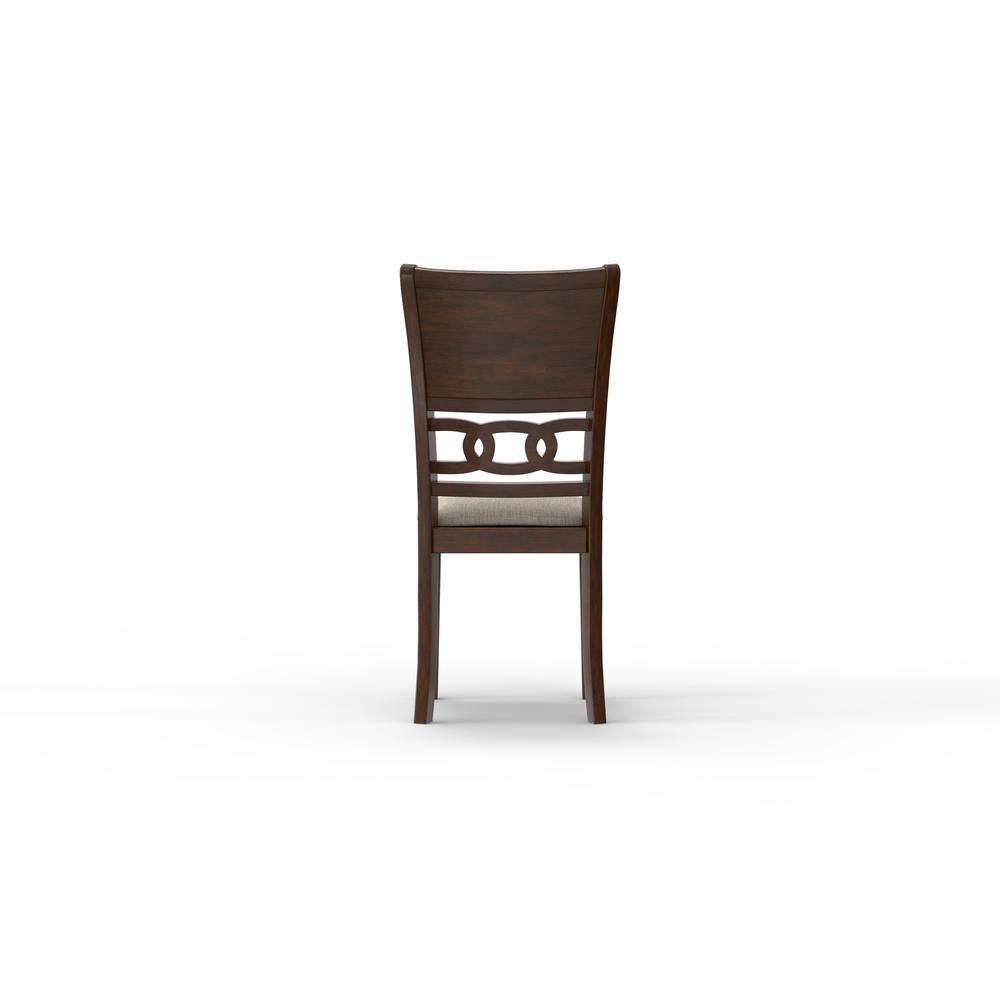 Gia 3-Piece 42" Wood Round Dining Set with 2 Chairs in Cherry. Picture 8
