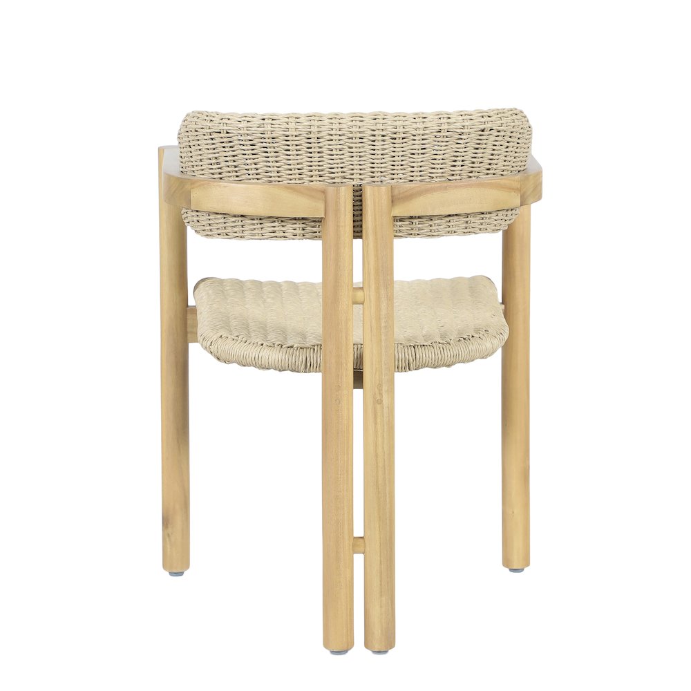 Sedona 7-Piece Wood Outdoor Dining Set in Natural. Picture 12