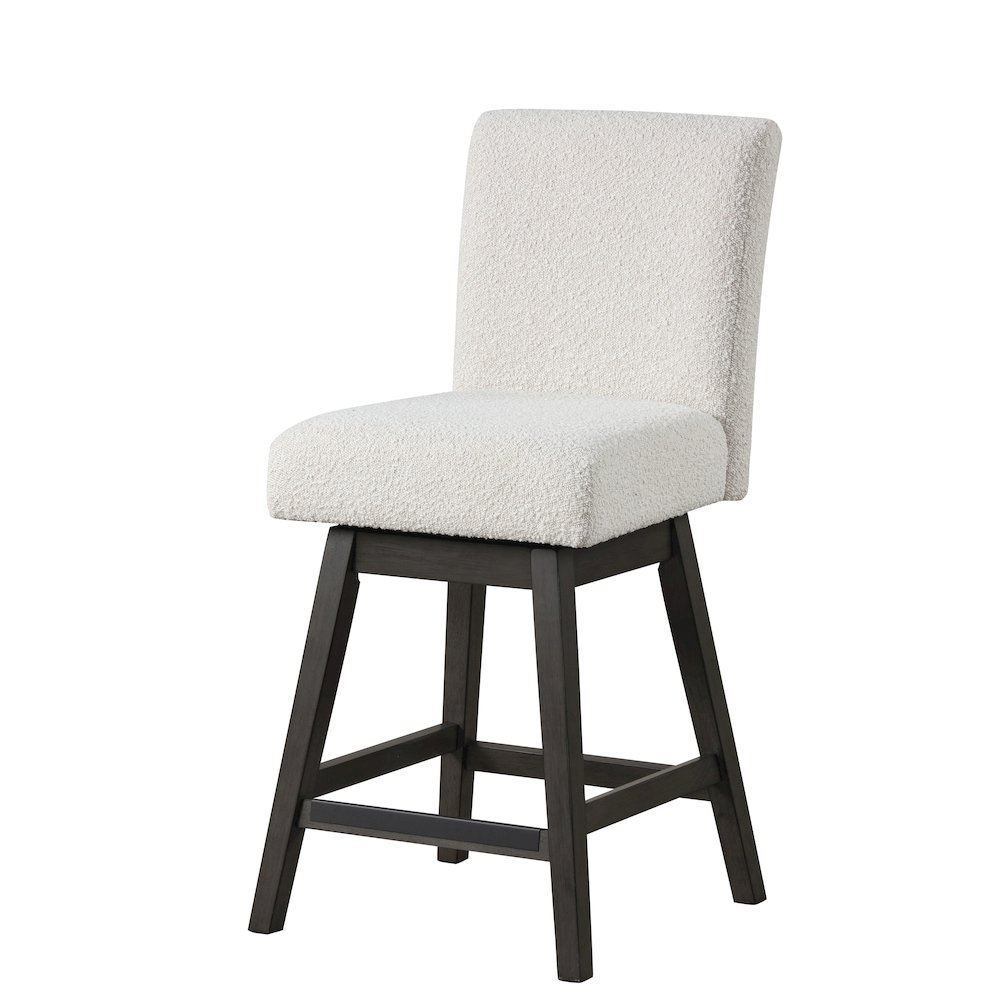 High Line Swivel Counter Chair (Set of 2), White. Picture 3