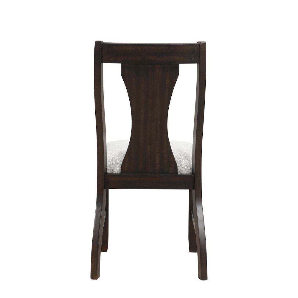 Chestnut Ridge 5-Piece Wood Round Table Set in Brown. Picture 11
